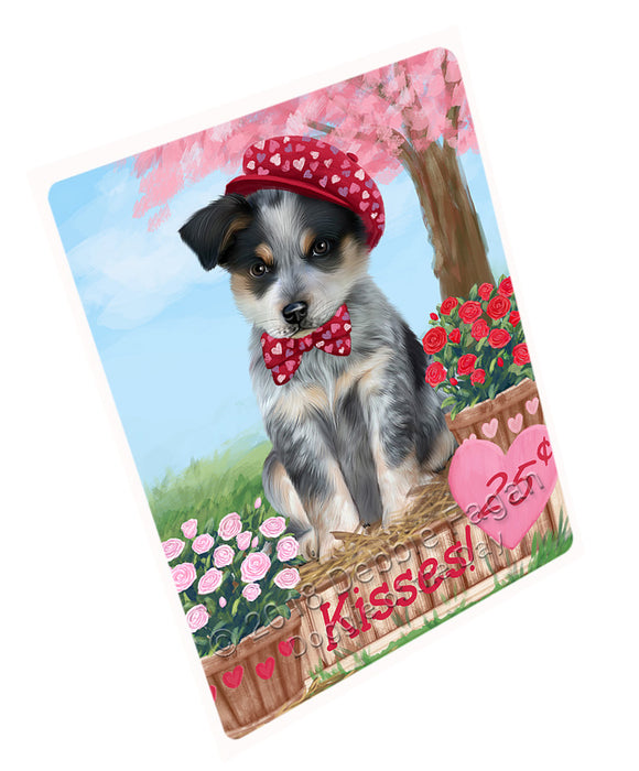 Rosie 25 Cent Kisses Blue Heeler Dog Magnet MAG72948 (Small 5.5" x 4.25")
