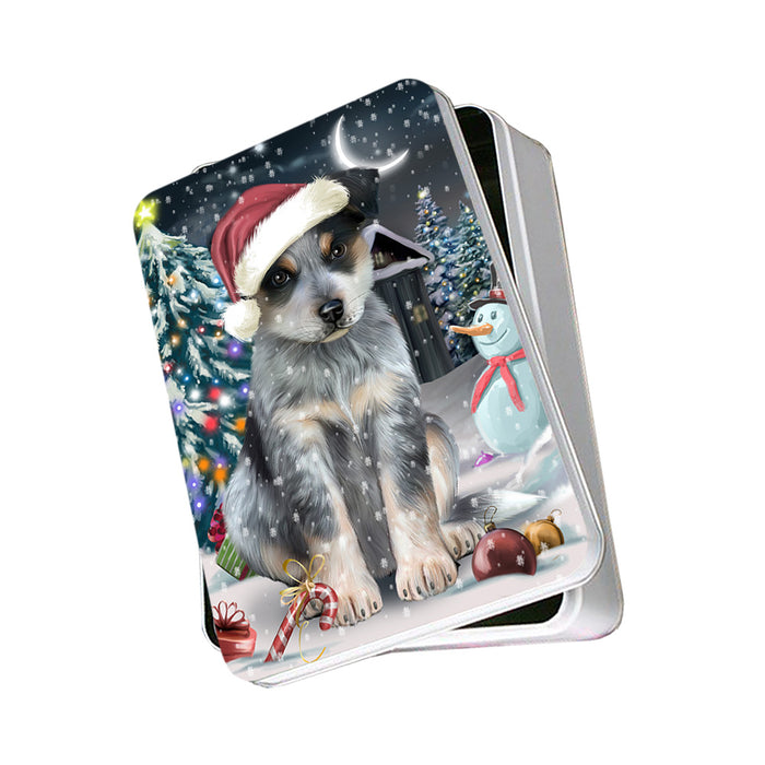 Have a Holly Jolly Blue Heeler Dog Christmas Photo Storage Tin PITN51643