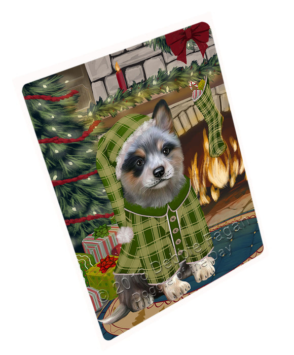 The Stocking was Hung Blue Heeler Dog Magnet MAG70818 (Small 5.5" x 4.25")