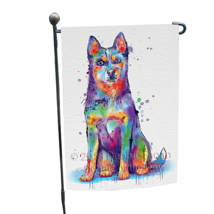 Watercolor Blue Heeler Dog Garden Flag GFLG65043