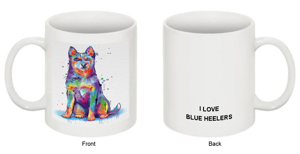 Watercolor Blue Heeler Dog Coffee Mug MUG52473