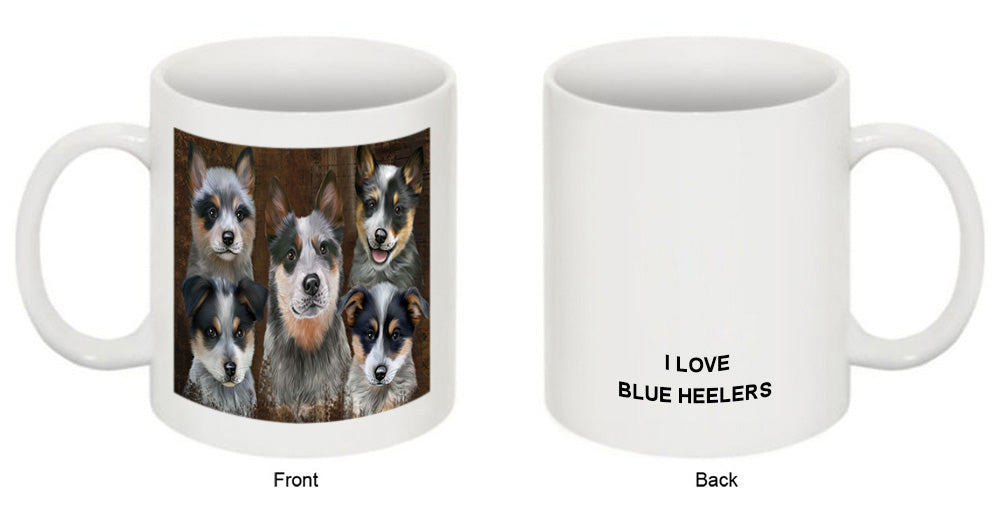 Rustic 5 Blue Heeler Dog Coffee Mug MUG49527