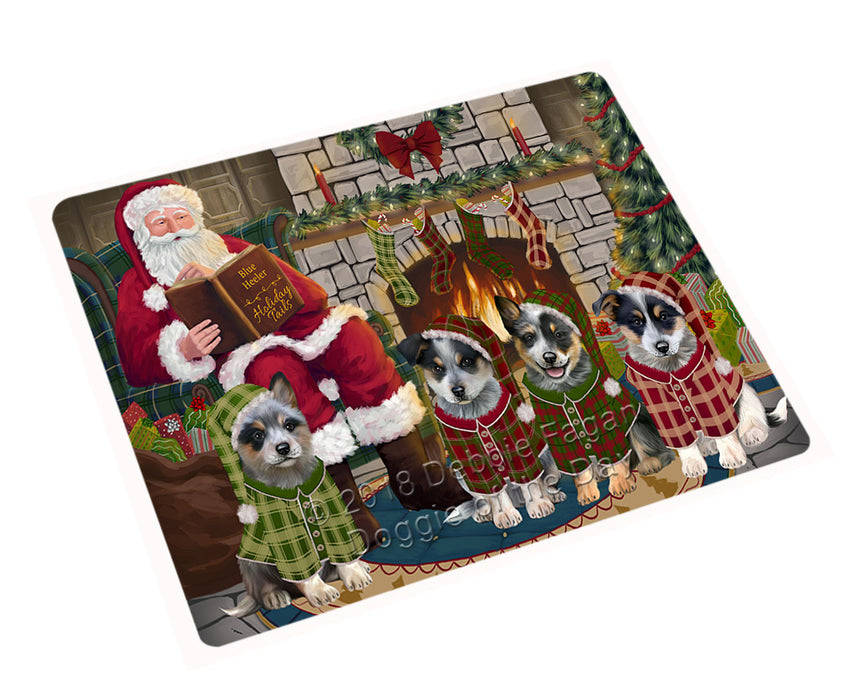 Christmas Cozy Holiday Tails Blue Heelers Dog Cutting Board C70449