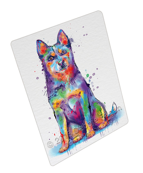 Watercolor Blue Heeler Dog Small Magnet MAG76200