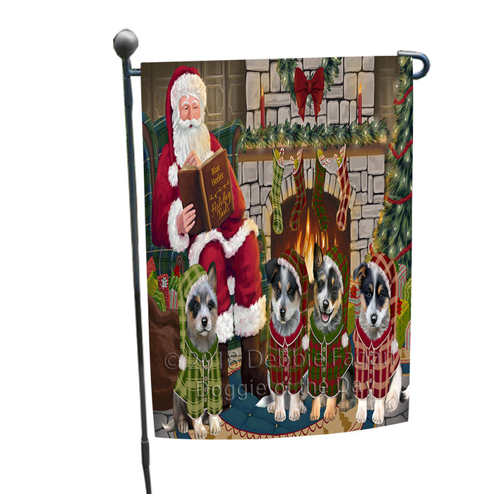 Christmas Cozy Holiday Tails Blue Heelers Dog Garden Flag GFLG55397