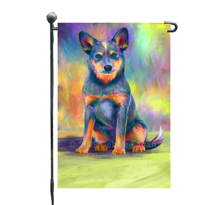 Personalized Paradise Wave Blue Heeler Dog Custom Garden Flags GFLG-DOTD-A60013