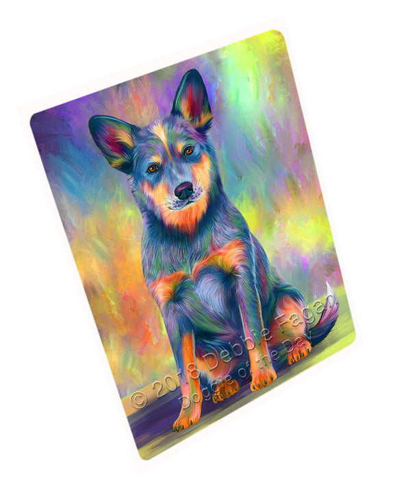 Paradise Wave Blue Heeler Dog Large Refrigerator / Dishwasher Magnet RMAG98628