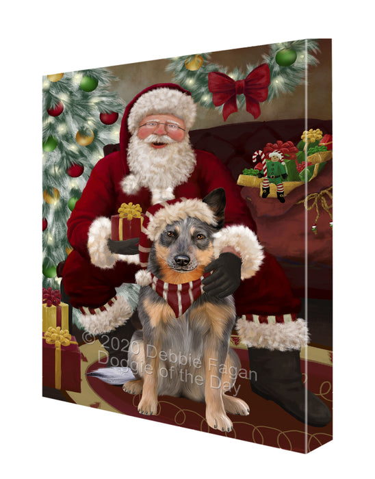 Santa I've Been Good Blue Heeler Dog Canvas Print Wall Art Décor CVS148391