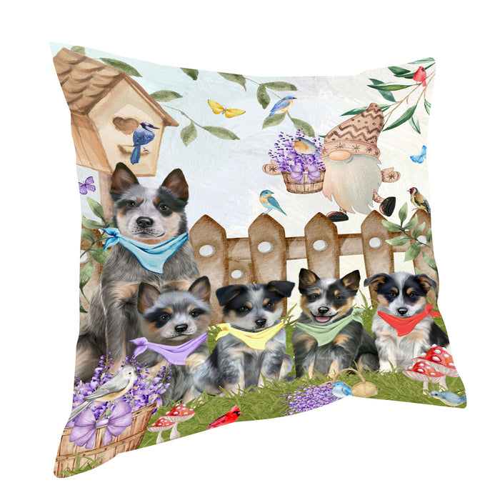 Blue Heeler Pillow, Cushion Throw Pillows for Sofa Couch Bed, Explore a Variety of Designs, Custom, Personalized, Dog and Pet Lovers Gift