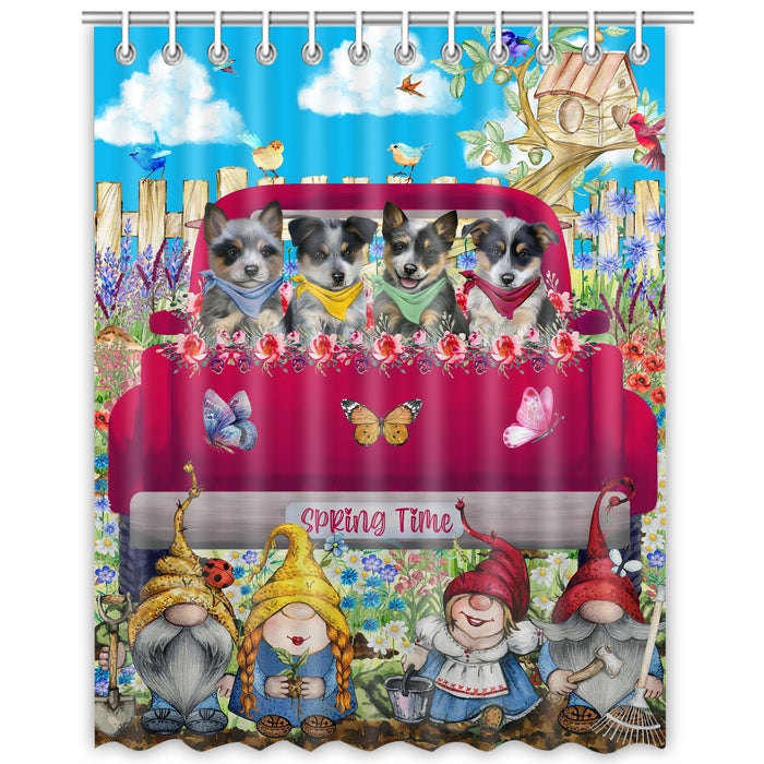 Blue Heeler Shower Curtain: Explore a Variety of Designs, Bathtub Curtains for Bathroom Decor with Hooks, Custom, Personalized, Dog Gift for Pet Lovers