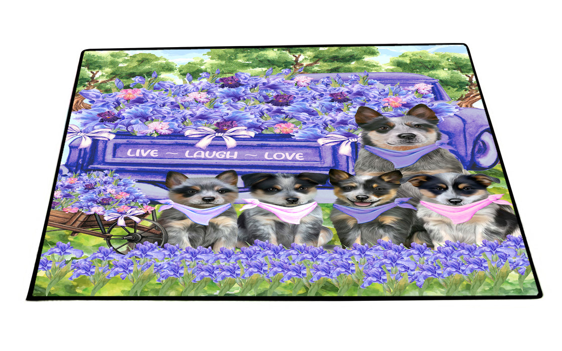 Blue Heeler Floor Mat and Door Mats, Explore a Variety of Designs, Personalized, Anti-Slip Welcome Mat for Outdoor and Indoor, Custom Gift for Dog Lovers