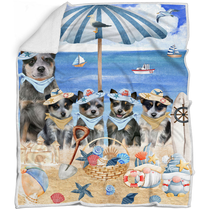 Blue Heeler Blanket: Explore a Variety of Personalized Designs, Bed Cozy Sherpa, Fleece and Woven, Custom Dog Gift for Pet Lovers