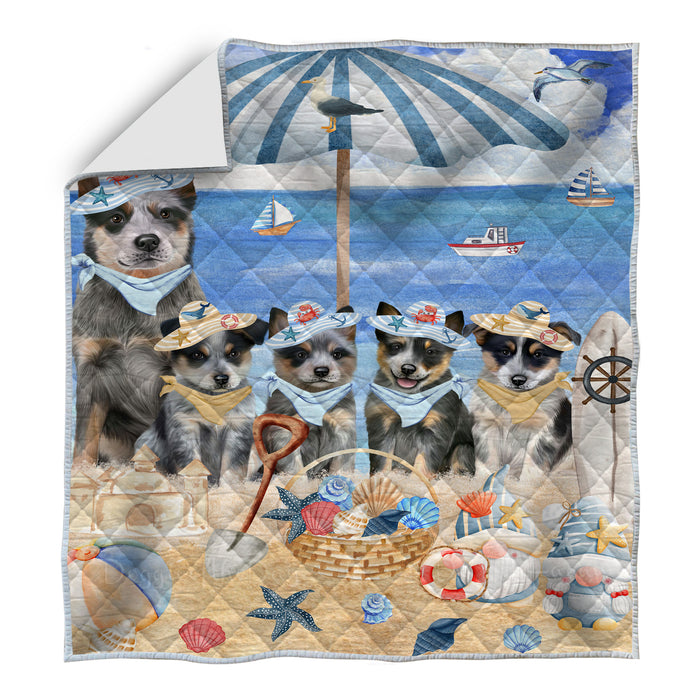 Blue Heeler Quilt: Explore a Variety of Bedding Designs, Custom, Personalized, Bedspread Coverlet Quilted, Gift for Dog and Pet Lovers