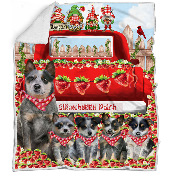 Blue Heeler Blanket: Explore a Variety of Custom Designs, Bed Cozy Woven, Fleece and Sherpa, Personalized Dog Gift for Pet Lovers
