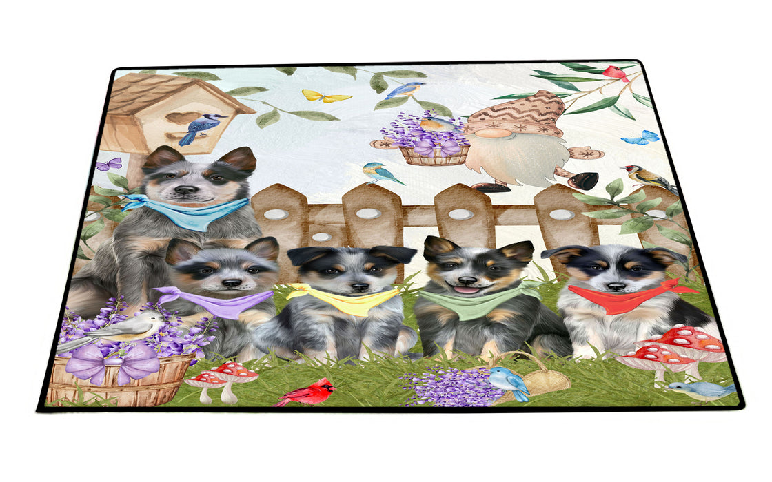 Blue Heeler Floor Mat and Door Mats, Explore a Variety of Designs, Personalized, Anti-Slip Welcome Mat for Outdoor and Indoor, Custom Gift for Dog Lovers