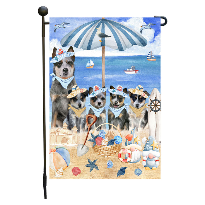 Blue Heeler Dogs Garden Flag, Double-Sided Outdoor Yard Garden Decoration, Explore a Variety of Designs, Custom, Weather Resistant, Personalized, Flags for Dog and Pet Lovers