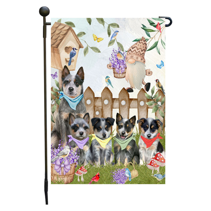 Blue Heeler Dogs Garden Flag: Explore a Variety of Designs, Custom, Personalized, Weather Resistant, Double-Sided, Outdoor Garden Yard Decor for Dog and Pet Lovers