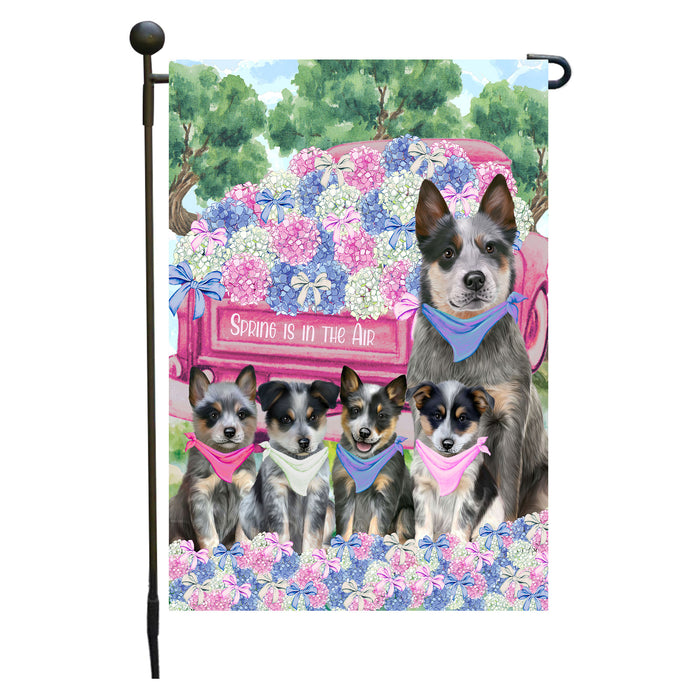 Blue Heeler Dogs Garden Flag: Explore a Variety of Personalized Designs, Double-Sided, Weather Resistant, Custom, Outdoor Garden Yard Decor for Dog and Pet Lovers