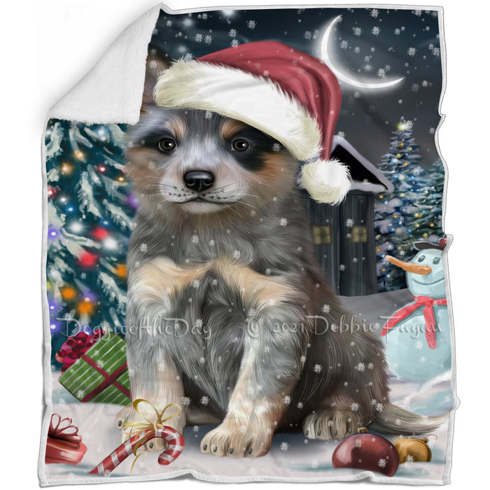 Have a Holly Jolly Blue Heeler Dog Christmas Blanket BLNKT81516