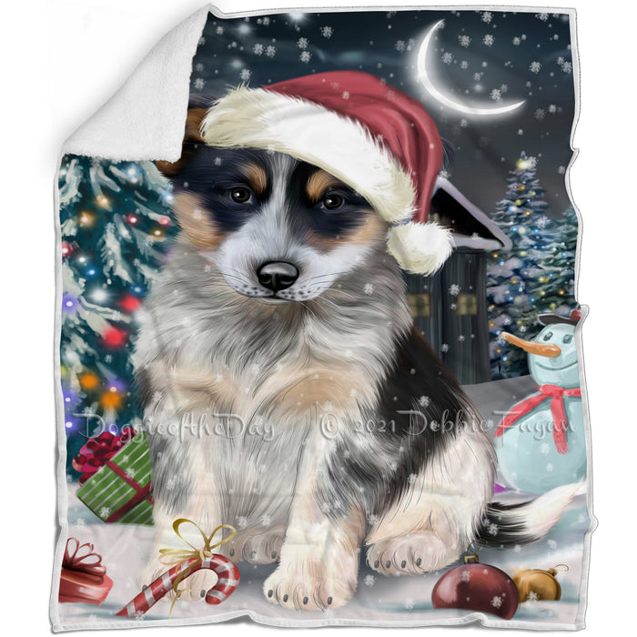 Have a Holly Jolly Blue Heeler Dog Christmas Blanket BLNKT81525