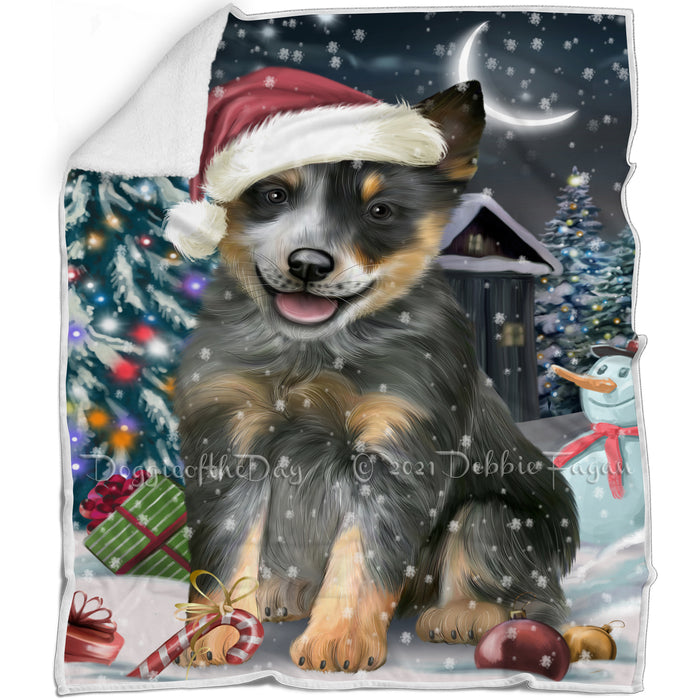 Have a Holly Jolly Blue Heeler Dog Christmas Blanket BLNKT81534