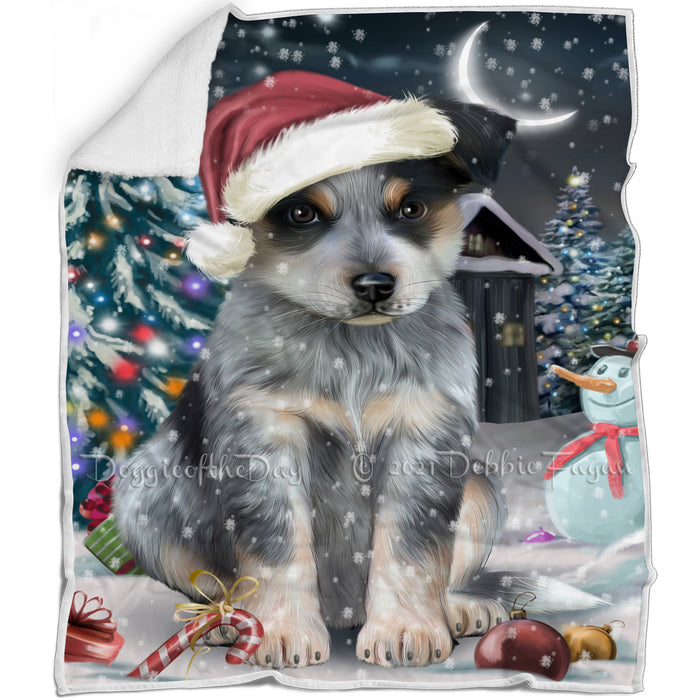 Have a Holly Jolly Blue Heeler Dog Christmas Blanket BLNKT81543