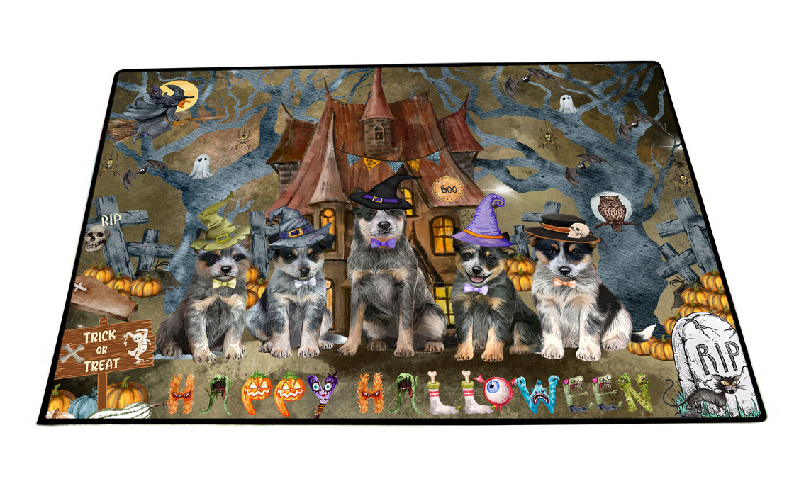 Blue Heeler Floor Mat and Door Mats, Explore a Variety of Designs, Personalized, Anti-Slip Welcome Mat for Outdoor and Indoor, Custom Gift for Dog Lovers