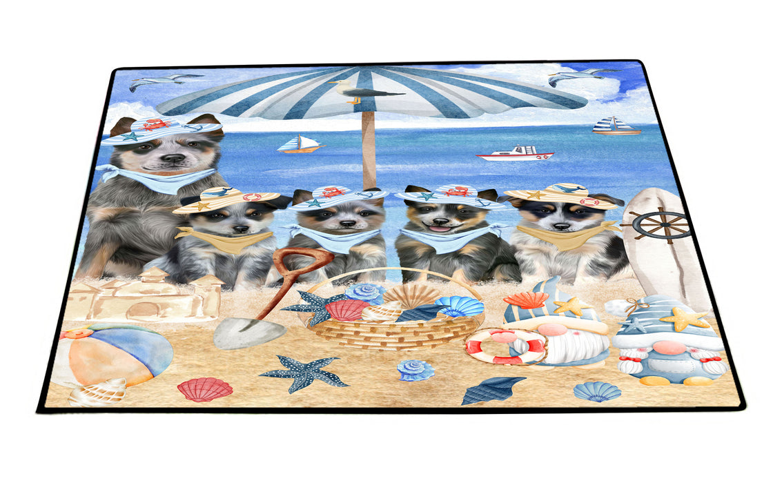 Blue Heeler Floor Mat and Door Mats, Explore a Variety of Designs, Personalized, Anti-Slip Welcome Mat for Outdoor and Indoor, Custom Gift for Dog Lovers