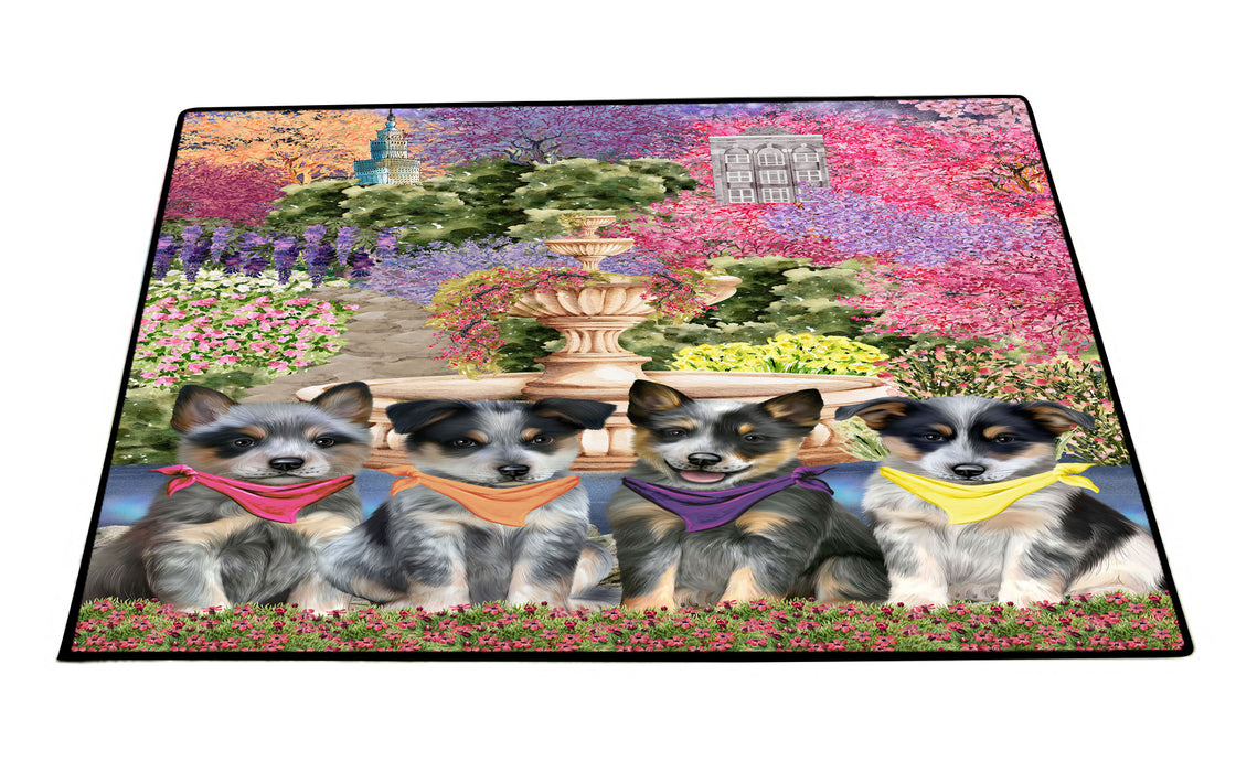 Blue Heeler Floor Mat and Door Mats, Explore a Variety of Designs, Personalized, Anti-Slip Welcome Mat for Outdoor and Indoor, Custom Gift for Dog Lovers