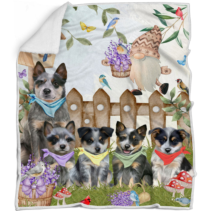 Blue Heeler Blanket: Explore a Variety of Custom Designs, Bed Cozy Woven, Fleece and Sherpa, Personalized Dog Gift for Pet Lovers