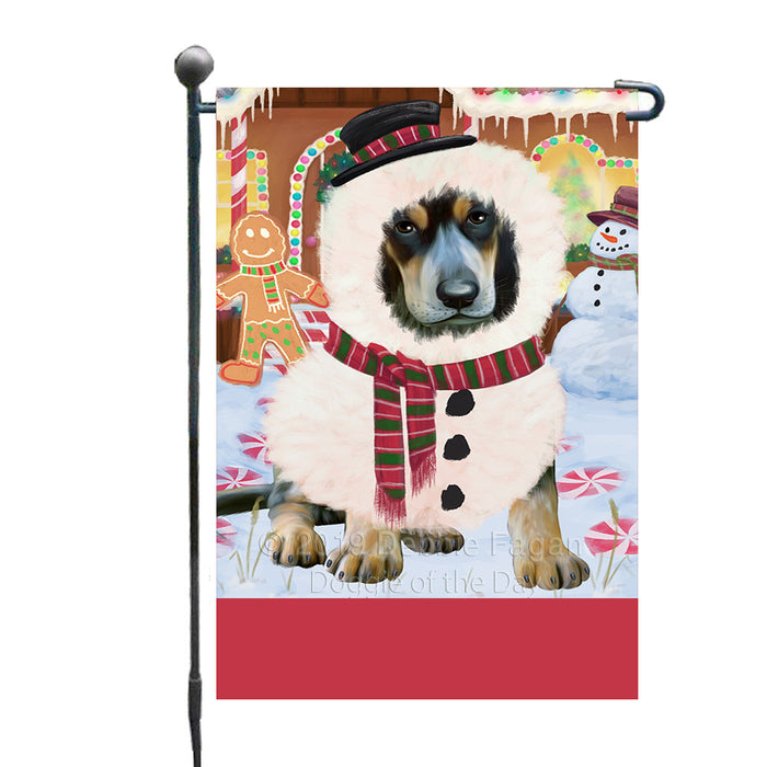 Personalized Gingerbread Candyfest Bluetick Coonhound Dog Custom Garden Flag GFLG63960
