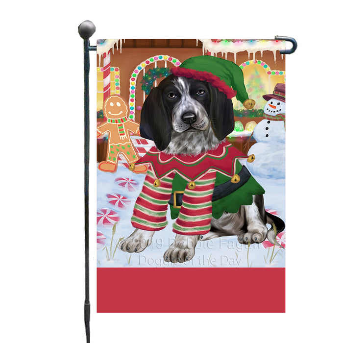 Personalized Gingerbread Candyfest Bluetick Coonhound Dog Custom Garden Flag GFLG63962