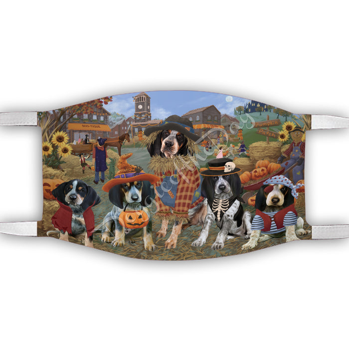Halloween 'Round Town Bluetick Coonhound Dogs Face Mask FM49933
