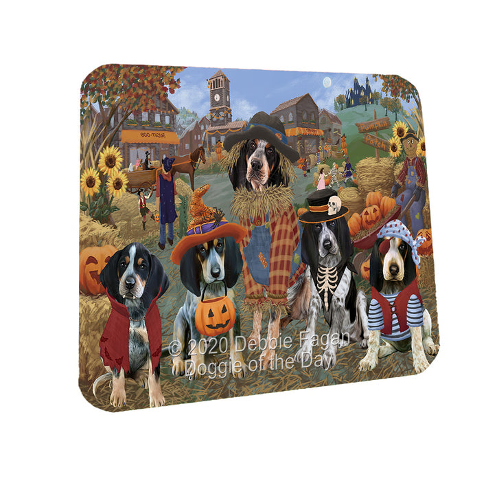 Halloween 'Round Town Bluetick Coonhound Dogs Coasters Set of 4 CSTA57916