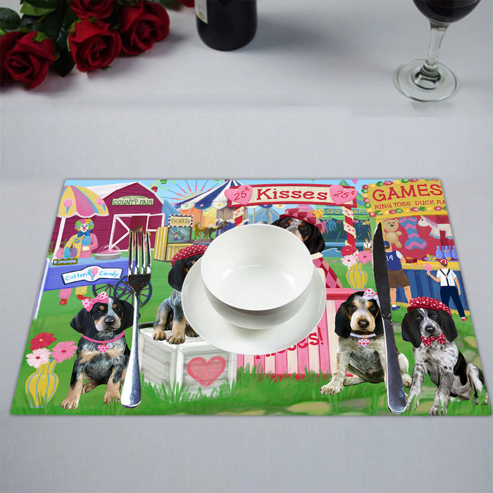 Carnival Kissing Booth Bluetick Coonhound Dogs Placemat