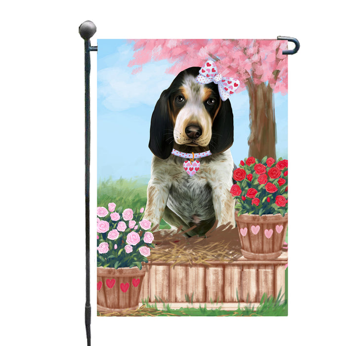 Personalized Rosie 25 Cent Kisses Bluetick Coonhound Dog Custom Garden Flag GFLG64657