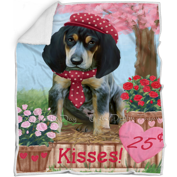 Rosie 25 Cent Kisses Bluetick Coonhound Dog Blanket BLNKT122871