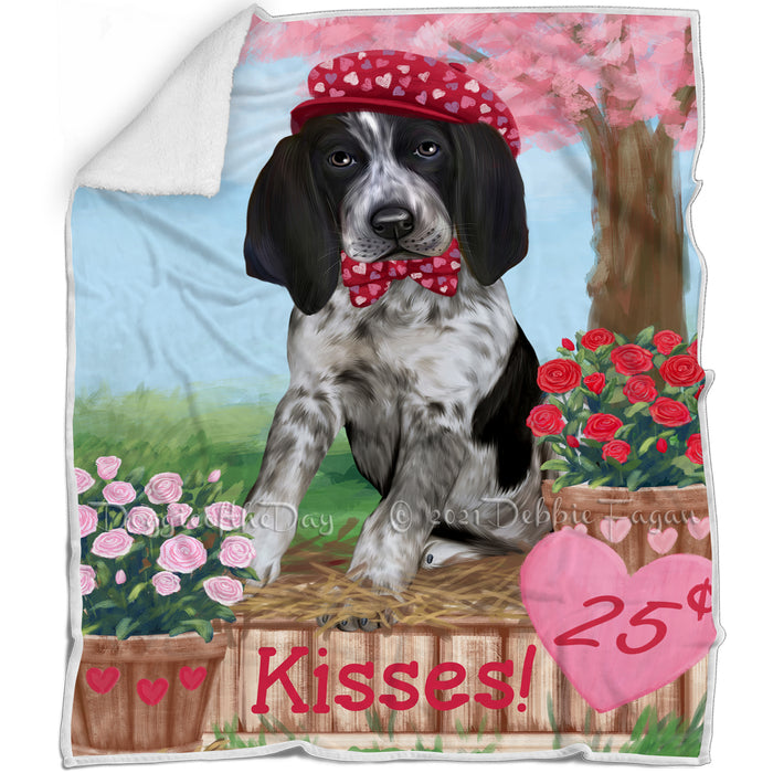 Rosie 25 Cent Kisses Bluetick Coonhound Dog Blanket BLNKT122880