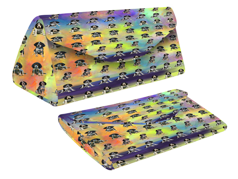 Paradise Wave Bluetick Coonhound Dogs Foldable Glasses Case