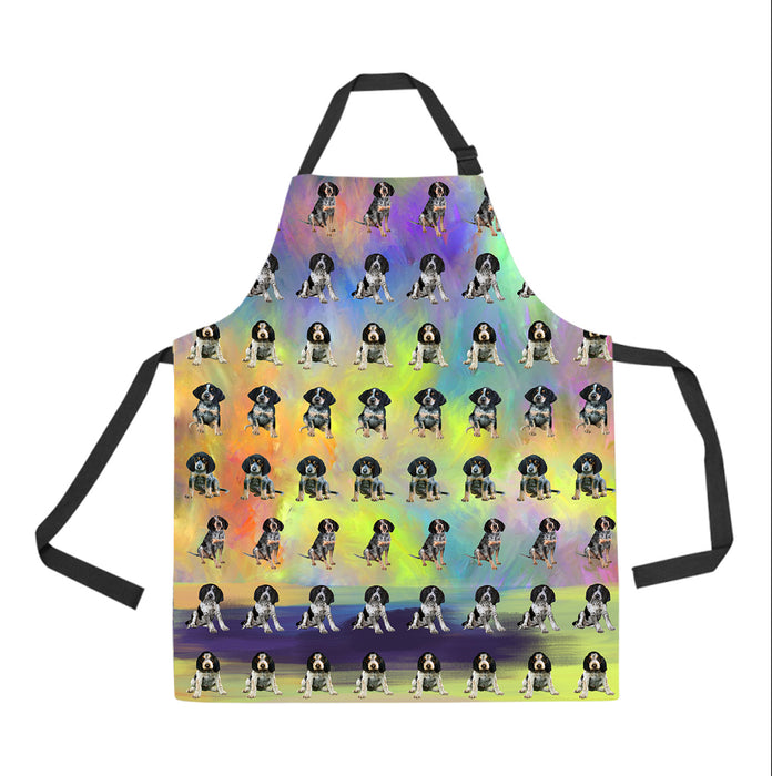 Paradise Wave Bluetick Coonhound Dogs All Over Print Adjustable Apron