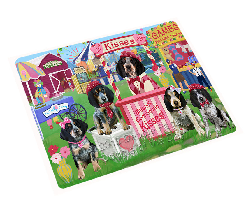 Carnival Kissing Booth Bluetick Coonhounds Dog Magnet MAG72825 (Small 5.5" x 4.25")