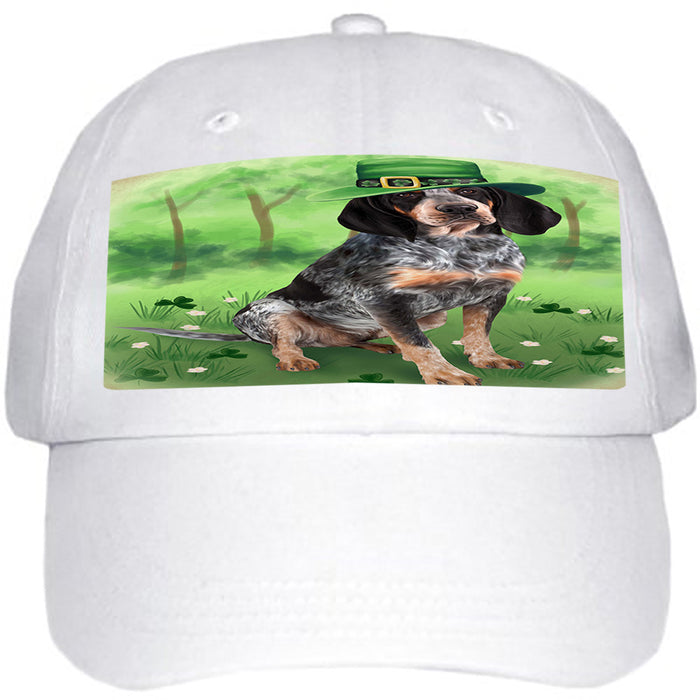 St. Patricks Day Irish Portrait Bluetick Coonhound Dog Ball Hat Cap HAT51714