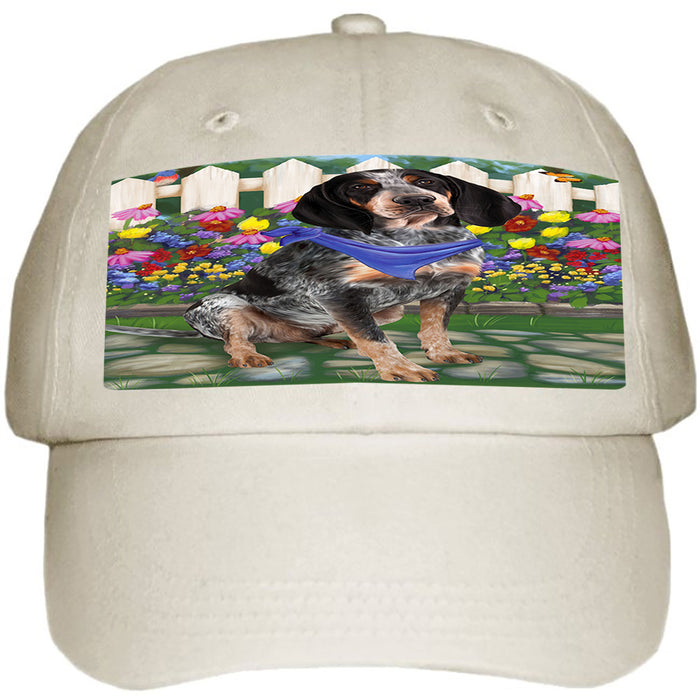 Spring Floral Bluetick Coonhound Dog Ball Hat Cap HAT53118