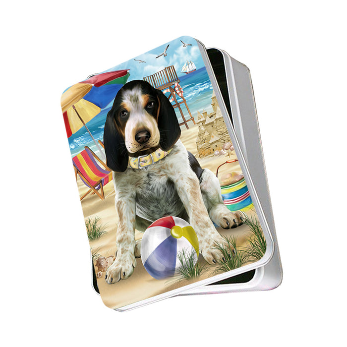 Pet Friendly Beach Bluetick Coonhound Dog Photo Storage Tin PITN49999