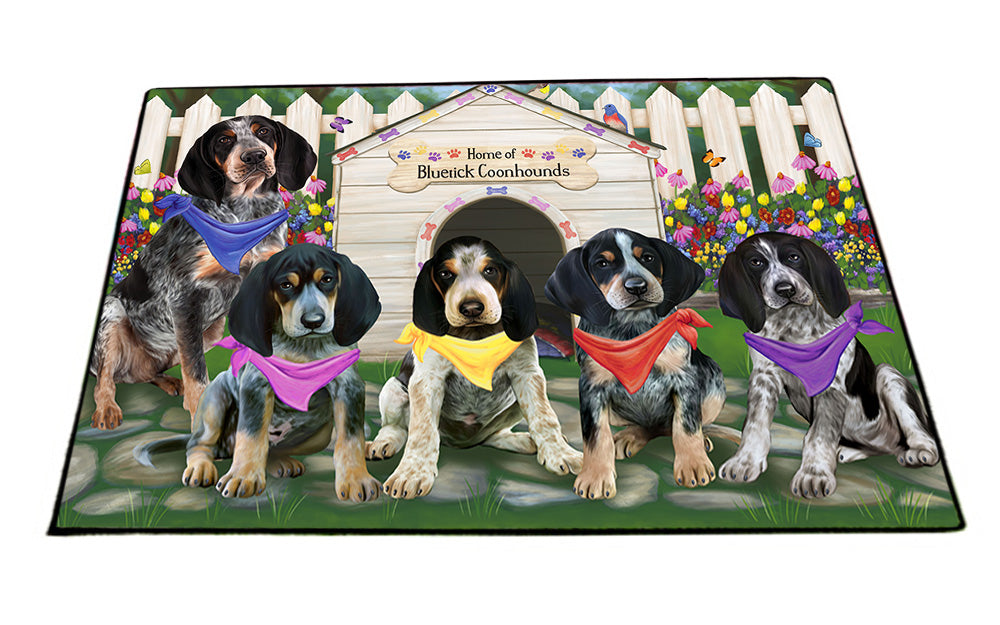 Spring Dog House Bluetick Coonhounds Dog Floormat FLMS50115