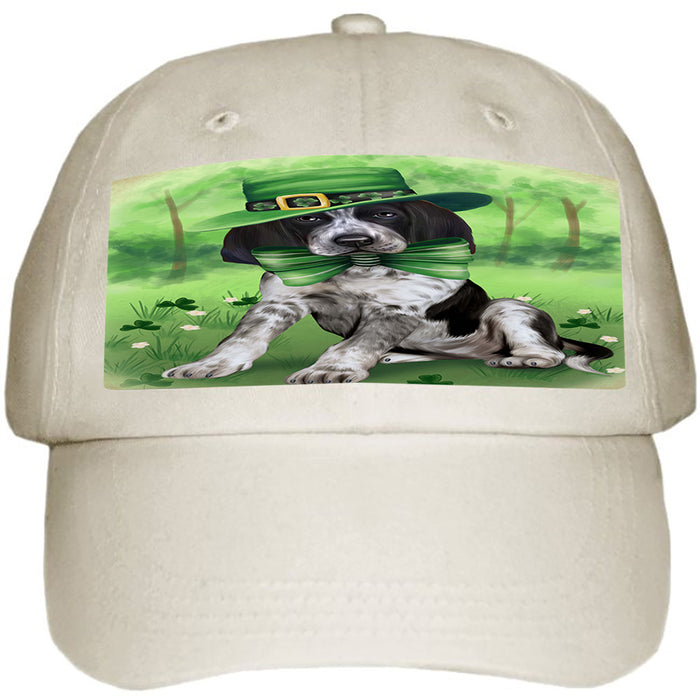 St. Patricks Day Irish Portrait Bluetick Coonhound Dog Ball Hat Cap HAT51720