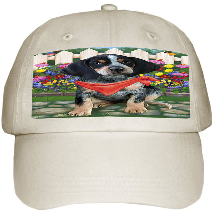 Spring Floral Bluetick Coonhound Dog Ball Hat Cap HAT53124