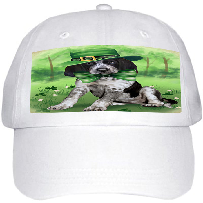 St. Patricks Day Irish Portrait Bluetick Coonhound Dog Ball Hat Cap HAT51720