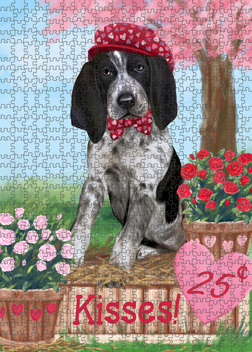 Rosie 25 Cent Kisses Bluetick Coonhound Dog Puzzle with Photo Tin PUZL91956