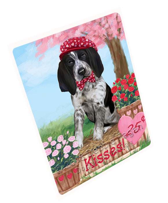 Rosie 25 Cent Kisses Bluetick Coonhound Dog Large Refrigerator / Dishwasher Magnet RMAG97896